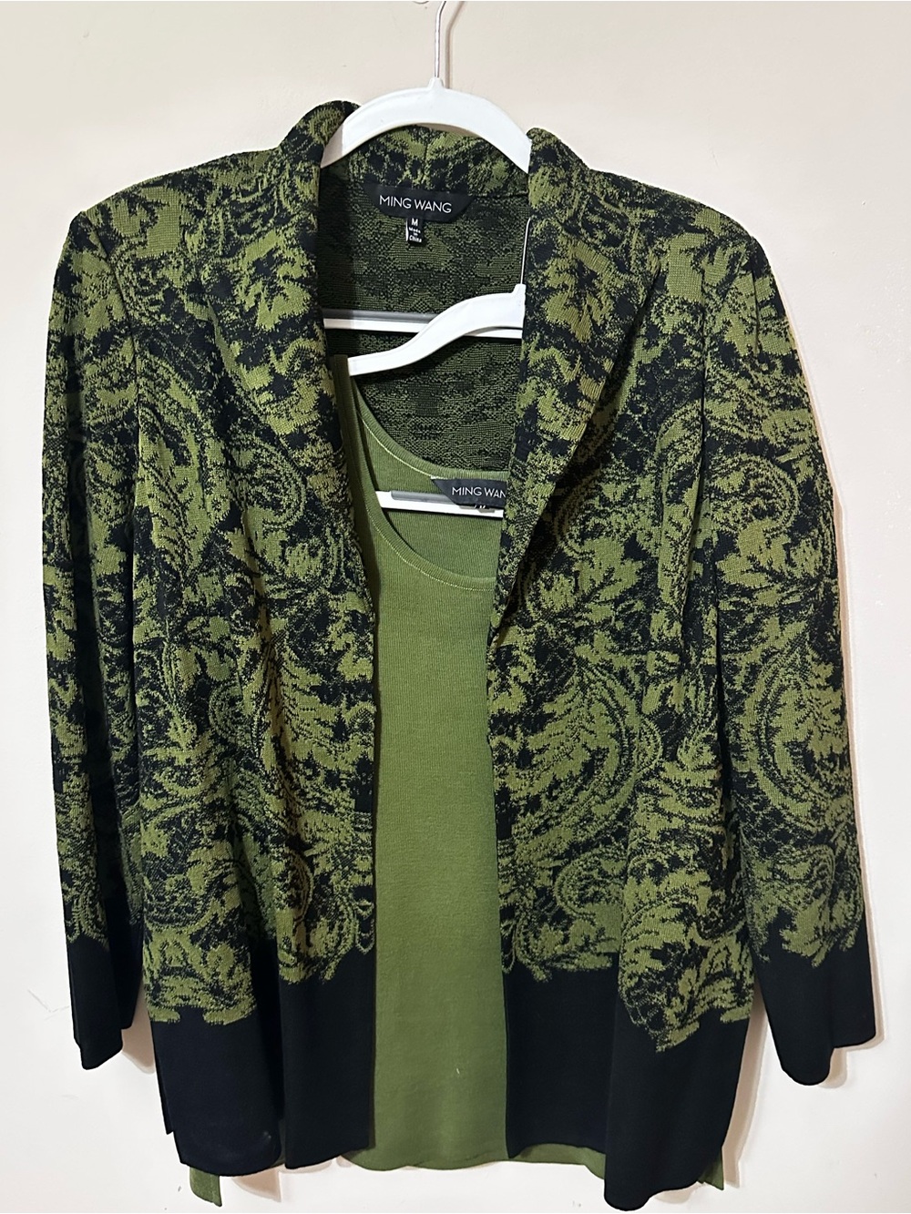 2 piece Ming Wang Jacket/Cardigan and Tank